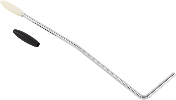 Fender® Player Jaguar®/Jazzmaster® Tremolo Arm, Chrome with Black and White Knobs