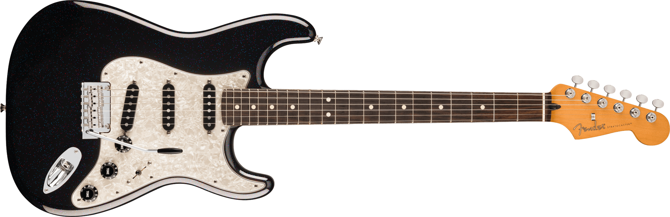 Fender 70th Anniversary Player Stratocaster®, Rosewood Fingerboard, Nebula Noir