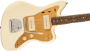 Fender Squier J Mascis Jazzmaster®, Laurel Fingerboard, Gold Anodized Pickguard, Vintage White - Guitar Warehouse