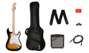 Fender Squier Sonic™ Stratocaster® Pack, Maple Fingerboard, 2-Color Sunburst, Gig Bag, 10G - 230V UK - Starter Pack - Guitar Warehouse