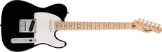 Fender Squier Sonic® Telecaster®, Maple Fingerboard, White Pickguard, Black - Guitar Warehouse