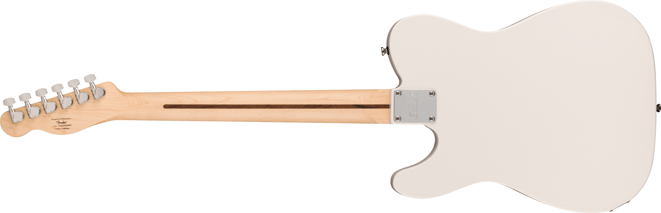 Fender Squier Sonic™ Esquire® H, Maple Fingerboard, Black Pickguard, Arctic White - Guitar Warehouse
