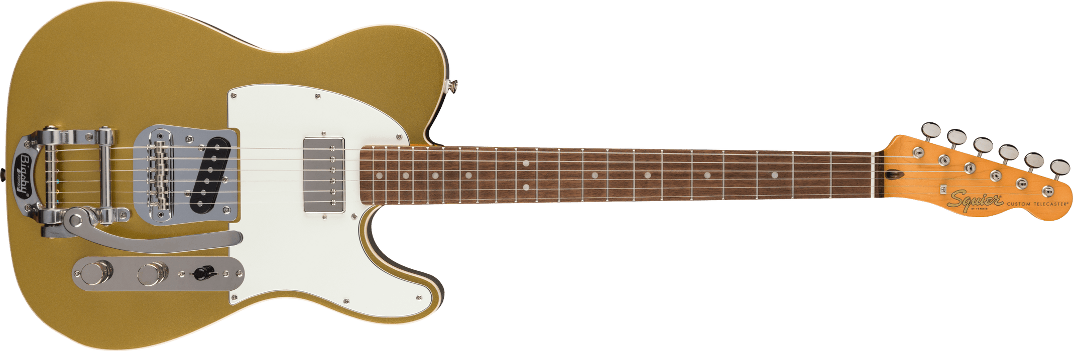 Squier Classic Vibe™ Custom Telecaster® SH with Bigsby, Aztec Gold