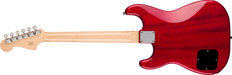 Fender Squier Paranormal Strat-O-Sonic, Laurel Fingerboard, Black Pickguard, Crimson Red Transparent - Guitar Warehouse
