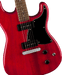 Fender Squier Paranormal Strat-O-Sonic, Laurel Fingerboard, Black Pickguard, Crimson Red Transparent - Guitar Warehouse