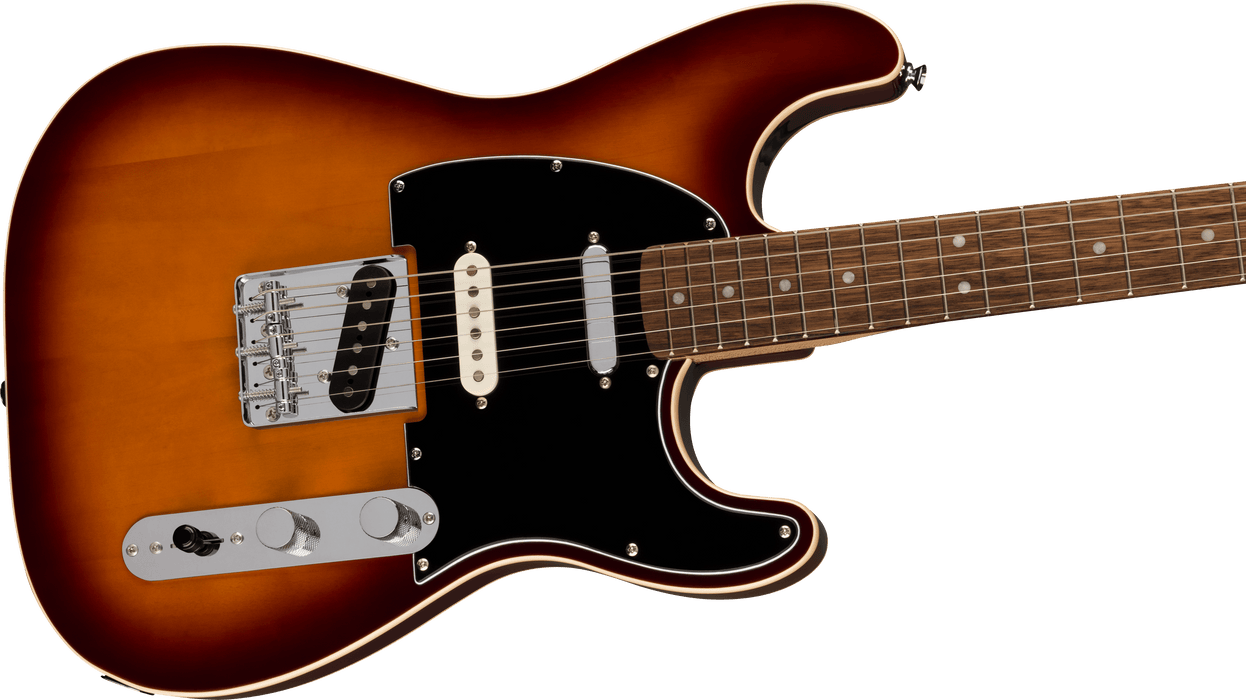 Fender Squier Paranormal Custom Nashville Stratocaster®, Laurel Fingerboard, Black Pickguard, Chocolate 2-Color Sunburst - Guitar Warehouse
