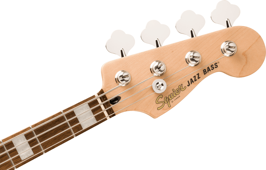 Fender Squier Affinity Series® Active Jazz Bass®, Laurel Fingerboard, White Pickguard, Mystic Sea Foam Green