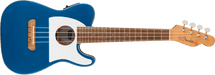 Fender Fullerton Tele® Uke, Walnut Fingerboard, White Pickguard, Lake Placid Blue - Guitar Warehouse