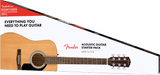 Fender FA-115 Dreadnought Starter Pack, Natural, Walnut Fingerboard - Guitar Warehouse