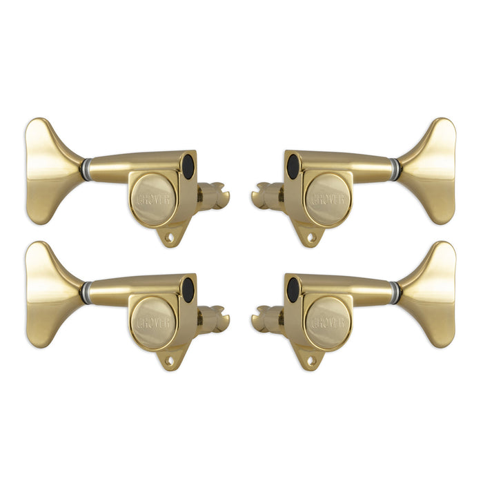 Grover Mini Bass Machineheads ~ 2+2 ~ Gold
