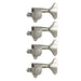 Grover Mini Bass Machineheads ~ 4 in-line ~ Nickel
