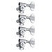 Grover Titan Bass Machineheads ~ 4 in-line ~ Chrome