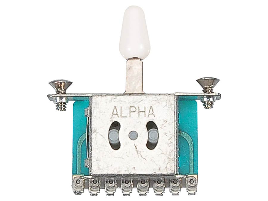 Boston 3-Way Switch | For TELE/STRAT | with Bolts & Switch Tip - White