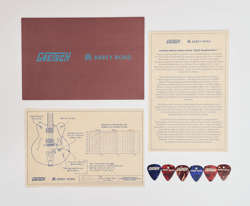Gretsch Limited Edition Abbey Road Studiomatic™ Hollow Body with Bigsby® and Gold Hardware, Ebony Fingerboard, Classic Walnut Stain