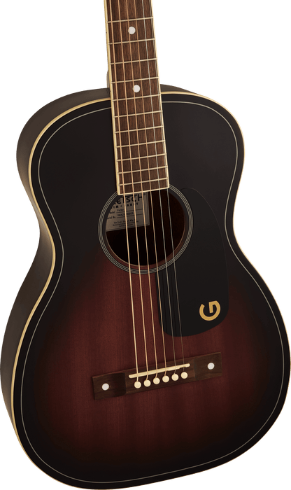 Jim Dandy™ Parlor, Walnut Fingerboard, Black Pickguard, Deep Cherry Burst