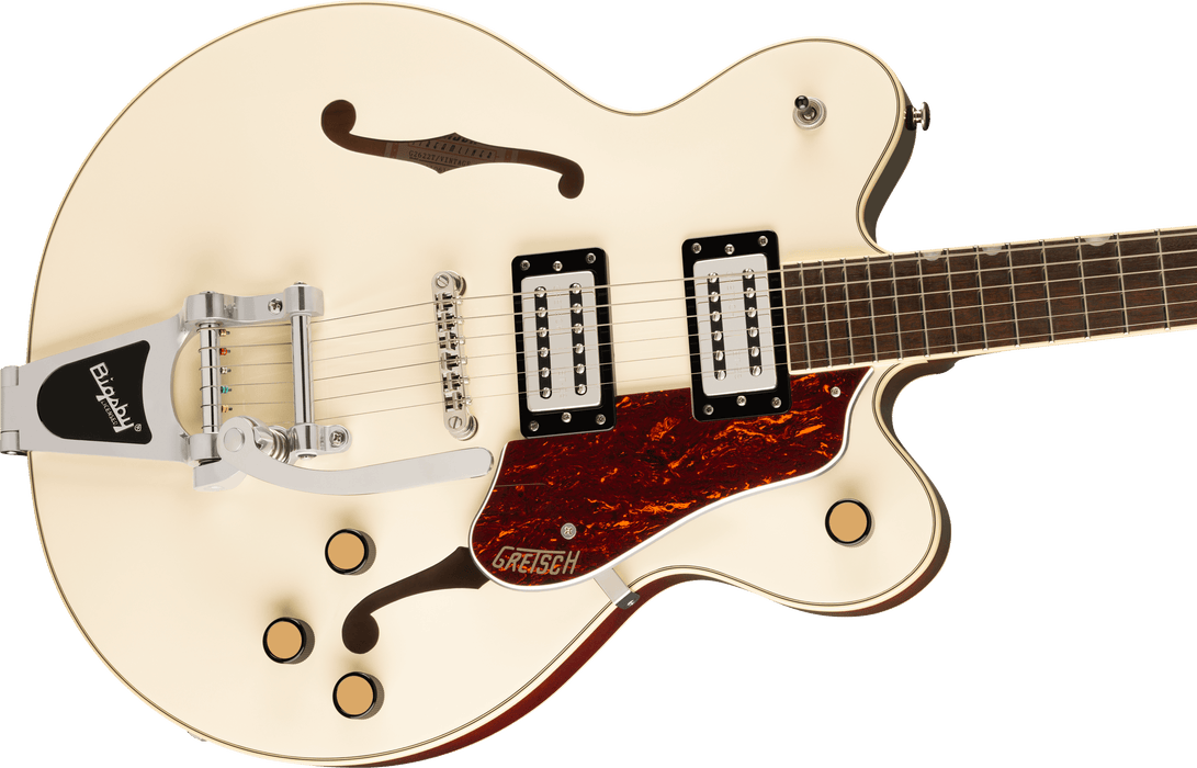 Gretsch G2622T Streamliner™ Center Block Double-Cut with Bigsby®, Laurel Fingerboard, Broad’Tron™ BT-3S Pickups, Vintage White