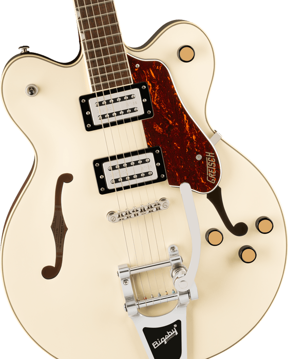 Gretsch G2622T Streamliner™ Center Block Double-Cut with Bigsby®, Laurel Fingerboard, Broad’Tron™ BT-3S Pickups, Vintage White