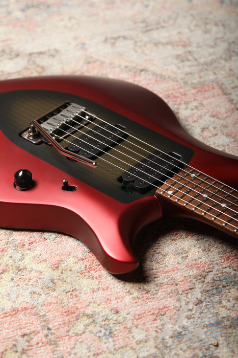 Pre-Owned Sterling by Music Man Majesty MAJ100 - Ice Crimson Red - John Petrucci Signature Guitar - Guitar Warehouse