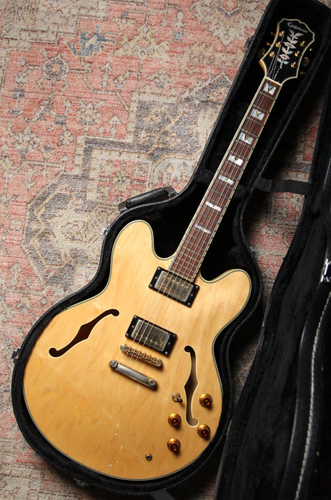 2003 Epiphone Sheraton Earlier Korean Model - Natural - Pre-Owned - Guitar Warehouse
