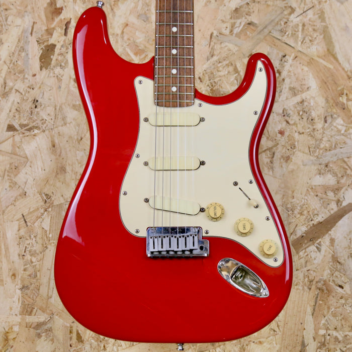 1987 Fender Stratocaster Plus in Red w/Lace Sensor + Original Case - Pre-owned