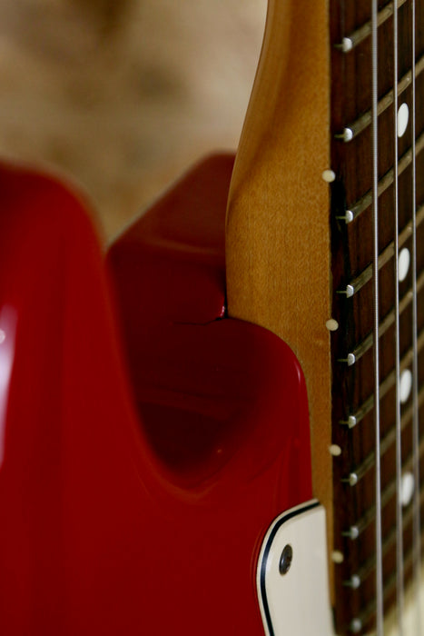 1987 Fender Stratocaster Plus in Red w/Lace Sensor + Original Case - Pre-owned