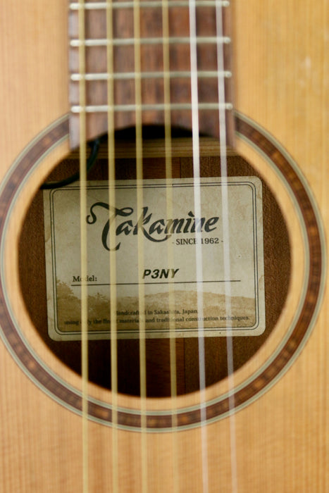 Takamine P3NY New Yorker Parlour Style Acoustic Guitar - with original hardcase - Pre Owned