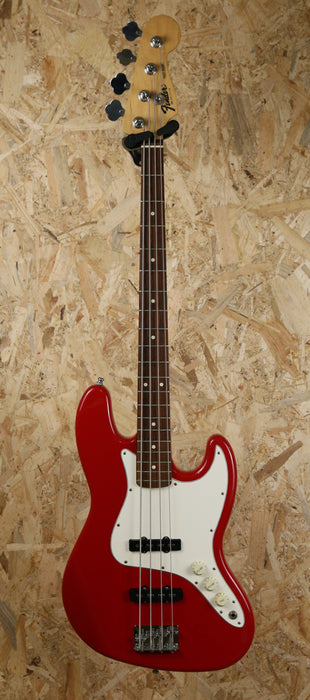 1997 Fender MIM Jazz Bass in Red - Pre-owned