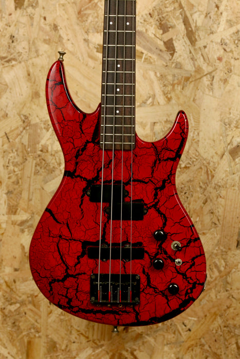 Aria Pro II CTB Series Bass Guitar in Red & Black - Pre-owned