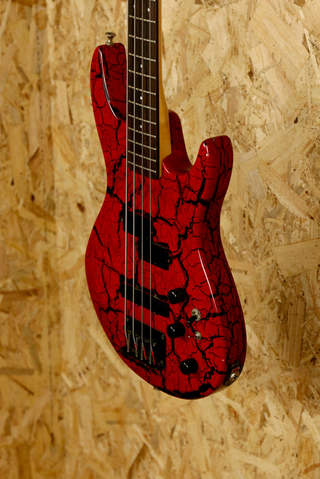 Aria Pro II CTB Series Bass Guitar in Red & Black - Pre-owned