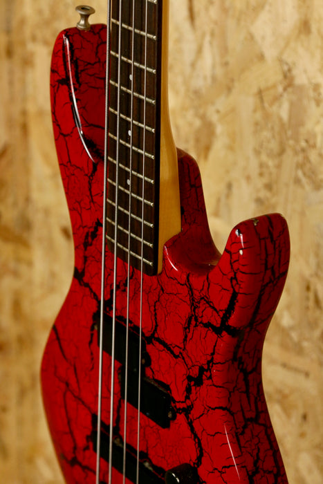 Aria Pro II CTB Series Bass Guitar in Red & Black - Pre-owned
