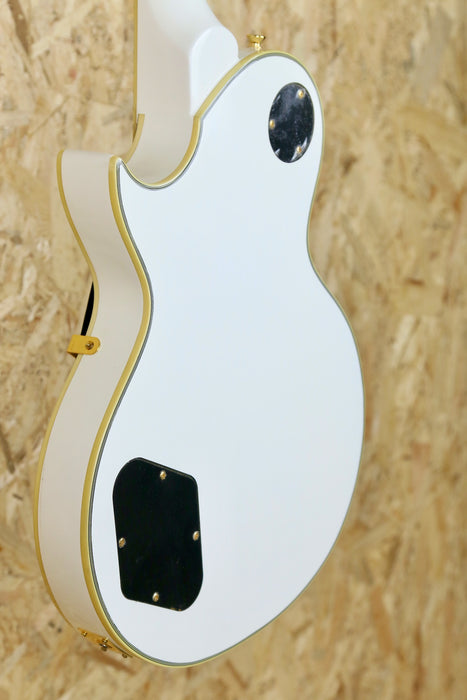 B-Stock Vintage V100 Electric Guitar Gold Hardware in Arctic White