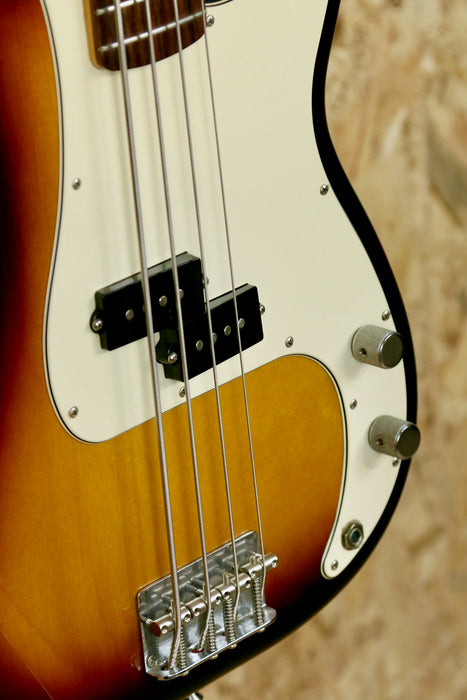 2010 Fender Standard Precision Bass Guitar in Brown Sunburst - Pre-owned