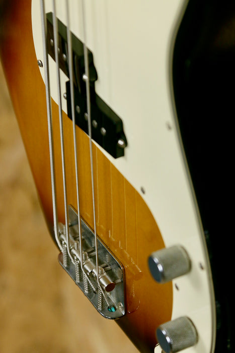 2010 Fender Standard Precision Bass Guitar in Brown Sunburst - Pre-owned