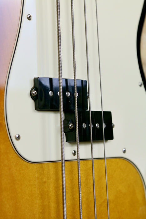2010 Fender Standard Precision Bass Guitar in Brown Sunburst - Pre-owned