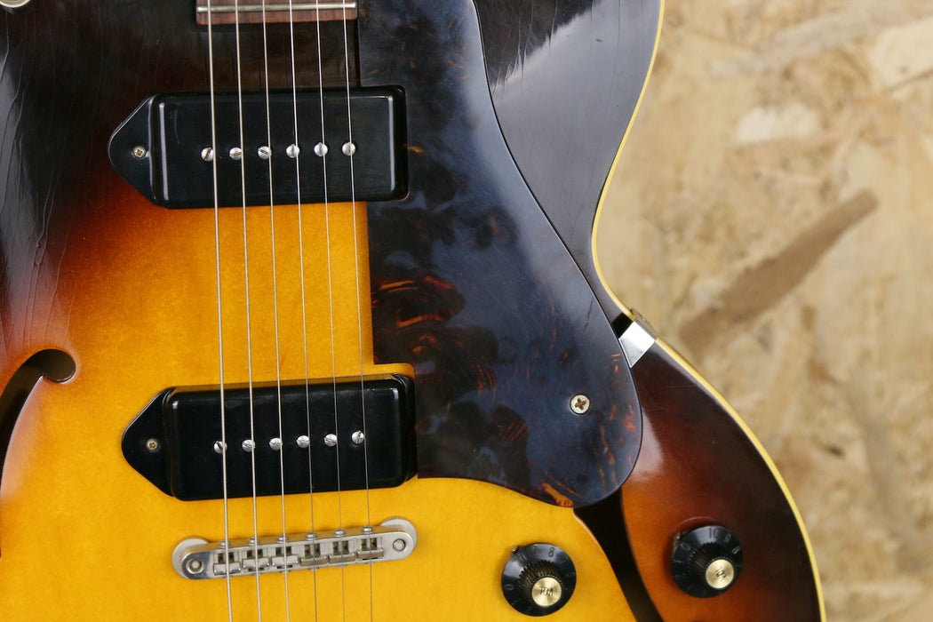 1965 Gibson ES-125 TDC Thinline Dual P90 in Sunburst w/Hiscox Case - Pre-owned
