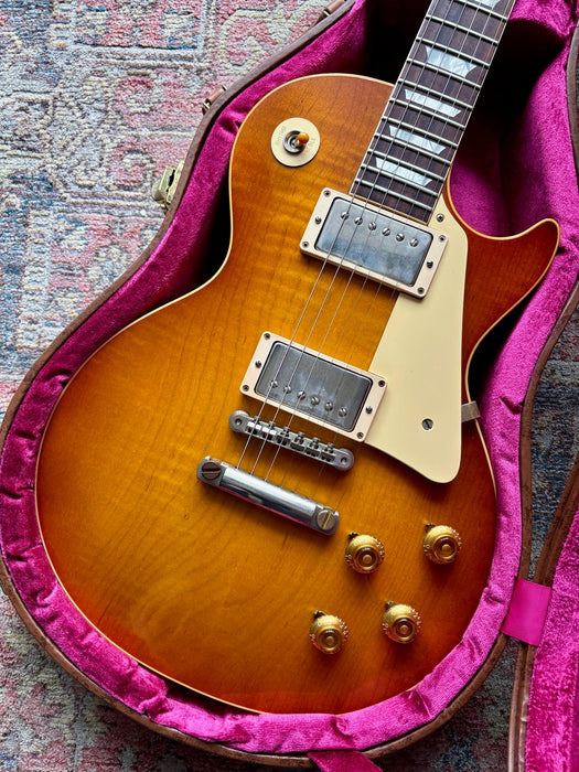 2017 Gibson Les Paul Custom Shop R8 1958 Historic Re-issue - Honey Burst - VOS