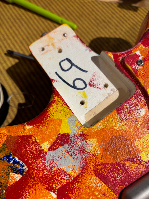 Danelectro '59 DC Original Spec Limited Edition Psychedelic Guitar Hand Painted 69/200 - Pre-Owned