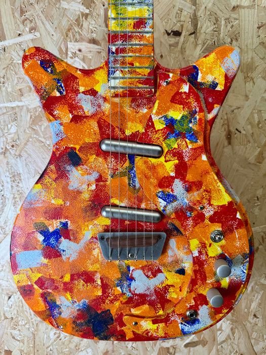 Danelectro '59 DC Original Spec Limited Edition Psychedelic Guitar Hand Painted 69/200 - Pre-Owned