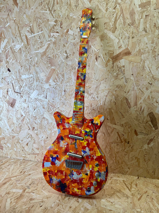Danelectro '59 DC Original Spec Limited Edition Psychedelic Guitar Hand Painted 69/200 - Pre-Owned