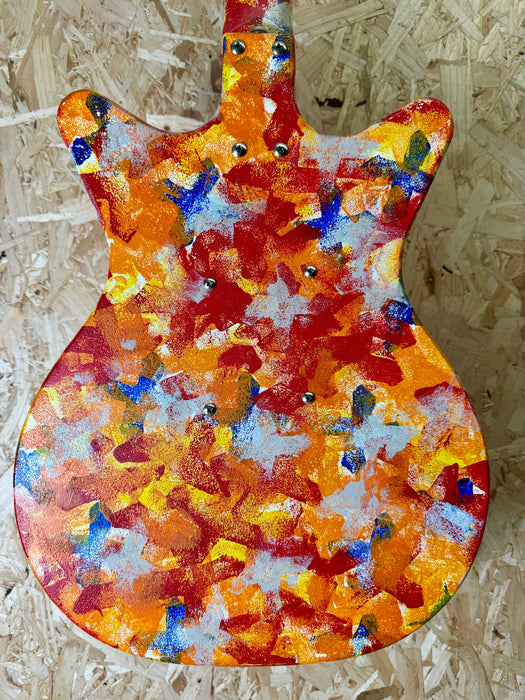 Danelectro '59 DC Original Spec Limited Edition Psychedelic Guitar Hand Painted 69/200 - Pre-Owned