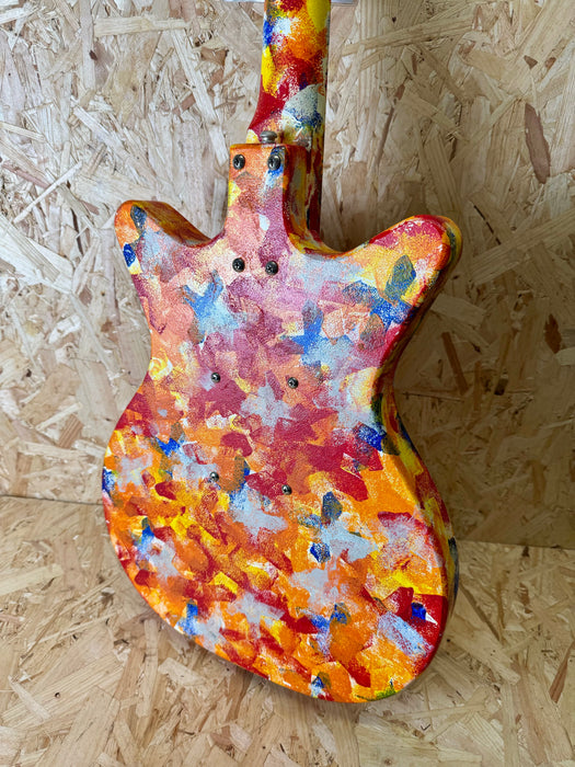 Danelectro '59 DC Original Spec Limited Edition Psychedelic Guitar Hand Painted 69/200 - Pre-Owned