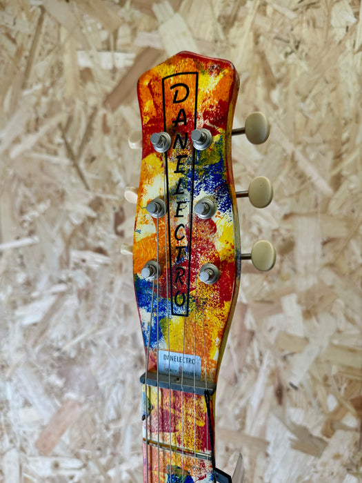 Danelectro '59 DC Original Spec Limited Edition Psychedelic Guitar Hand Painted 69/200 - Pre-Owned