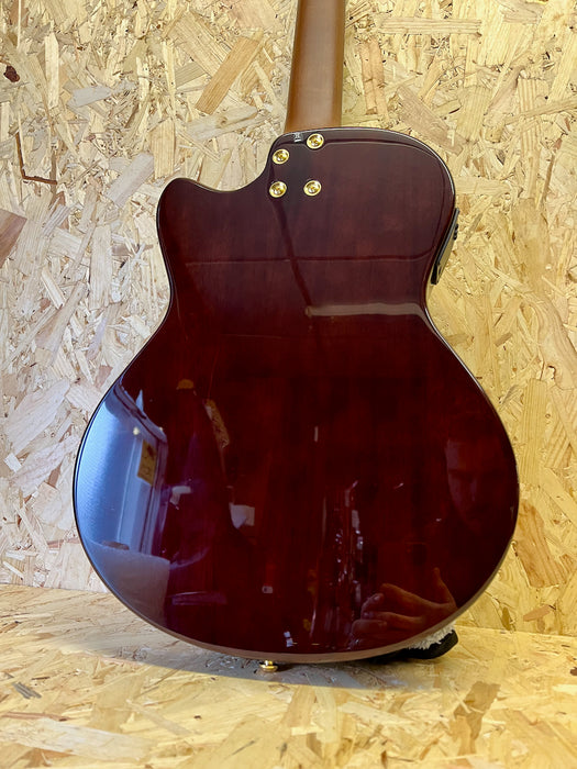 B-STOCK Angel Lopez 4/4 Cutaway Electric Classical Guitar with Solid Body - Natural