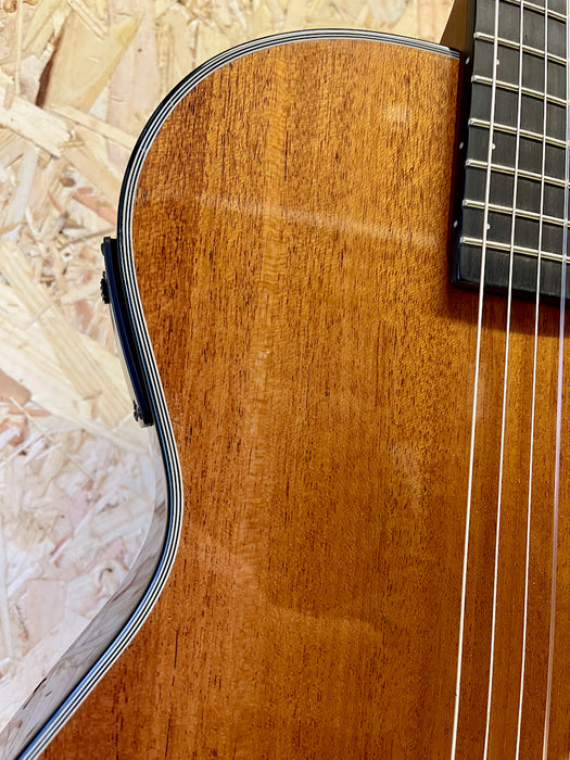 B-STOCK Angel Lopez 4/4 Cutaway Electric Classical Guitar with Solid Body - Natural