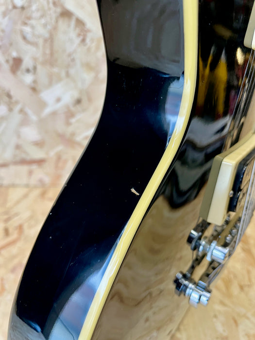 2001 Epiphone Les Paul 7 String Made in Korea - Black Translucent - Pre-owned