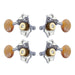 Grover U98 Series Sta-Tite Geared Ukulele Pegs (Set of 4) ~ Chrome ~ Acrylic Buttons
