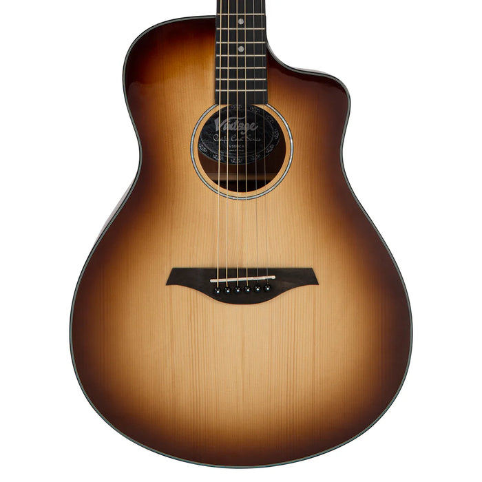 Vintage Pacific Coast Series Acoustic Guitar ~ Cherry Burst