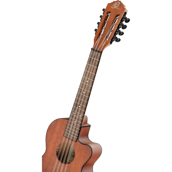 Ortega Bonfire Series Tenor 8-String Ukulele Mahogany Natural - RU4MM-CE-TE-8
