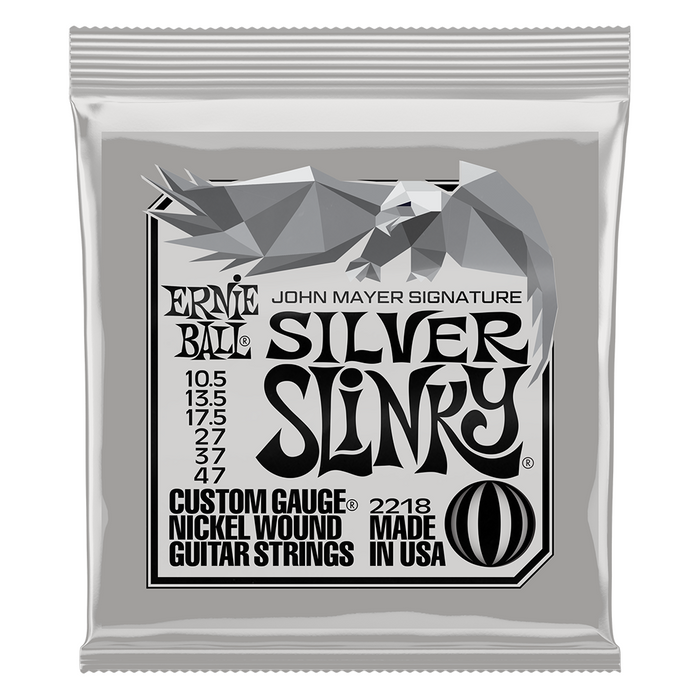 Ernie Ball John Mayer Silver Signature Slinky Electric Guitar Strings 10.5-47