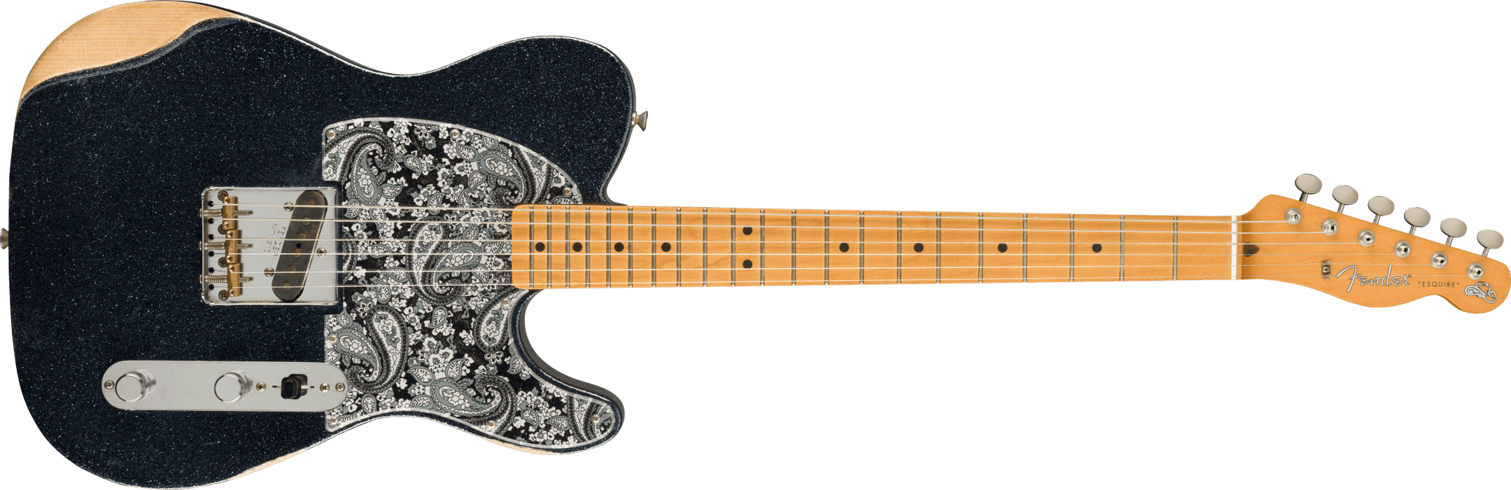 Fender Brad Paisley Esquire®, Maple, Black Sparkle *Includes Deluxe Setup & Hard Case - Guitar Warehouse